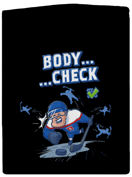 Body check dámska mikina na zips Black