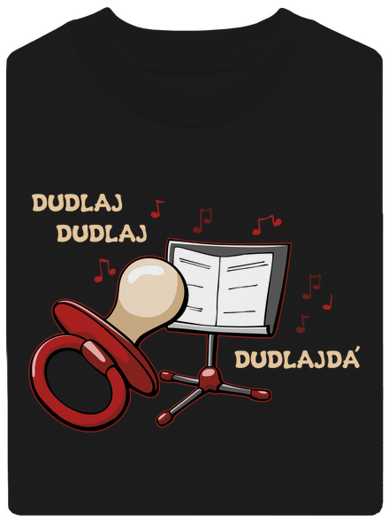 Dudlajdá unisex mikina bez kapucne Black