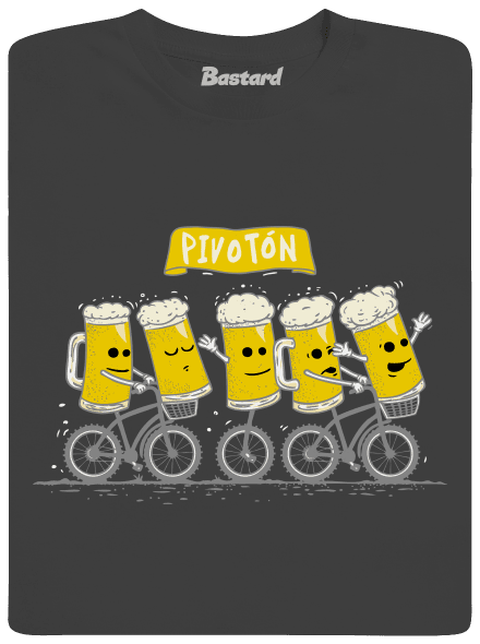 Pivotón pánske dlhý rukáv Dark Grey