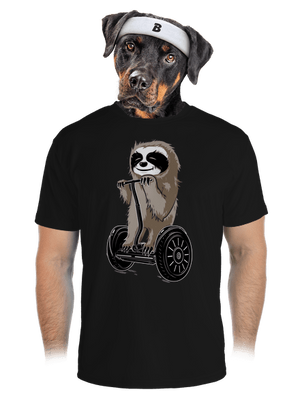 Leňoch pánske športové tričko Black