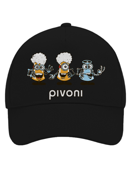 Pivoni šiltovka baseballka Black