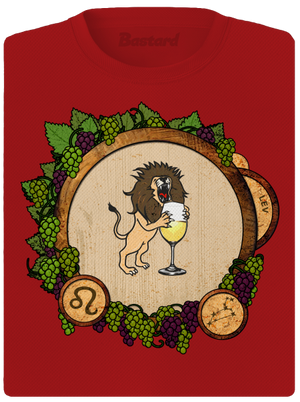 Vínny horoskop: Lev dámske športové tričko Red Mal