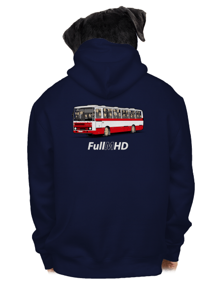 Full MHD pánska mikina na zips Navy