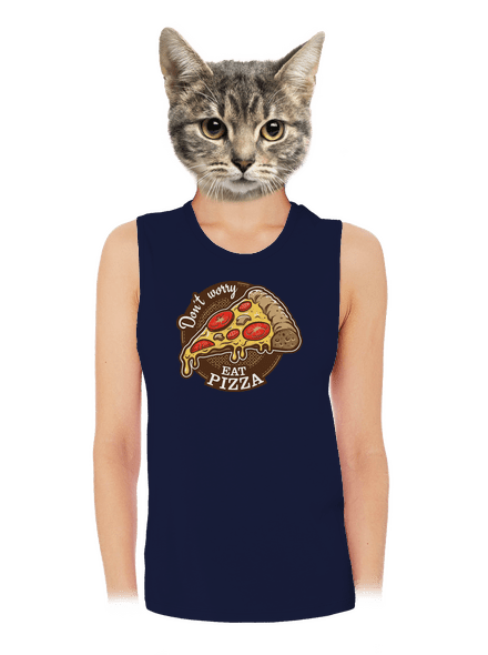 Pizza dámske tielko voľné Navy