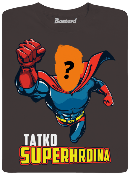 Tatko superhrdina pánske dlhý rukáv Bear Brown