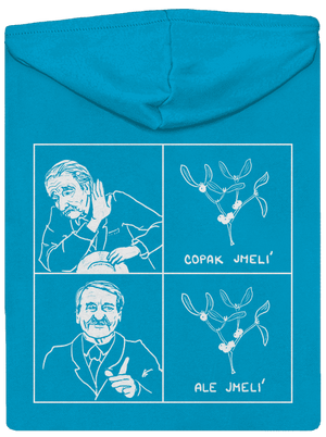 Cimrman: Copak jmelí dámska mikina na zips Blue Atol