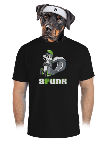 Spunk pánske športové tričko Black
