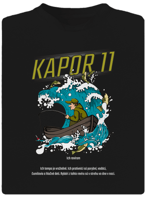 Kapor 11 pánske športové tričko Black