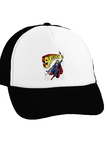 Supermom šiltovka truckerka Black cap