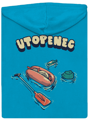 Utopenec dámska mikina na zips Blue Atol