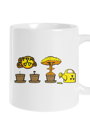 Atom bloom klasický hrnček White