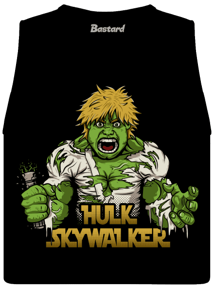 Hulk Skywalker dámske tielko voľné Black