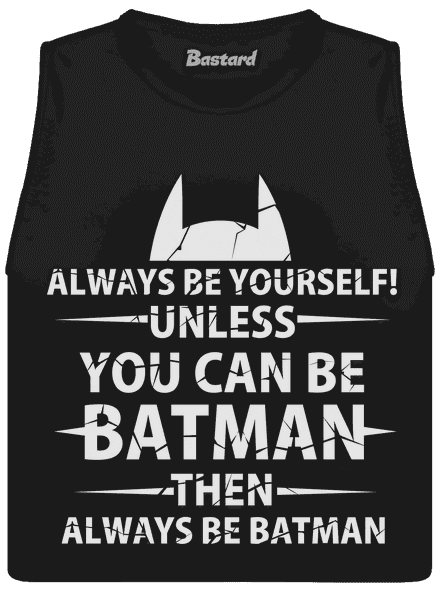 Batman dámske tielko voľné Black