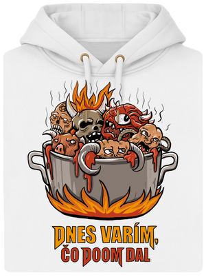 Čo Doom dal unisex mikina premium Snowwhite