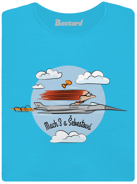 Mach 3 dámske tričko Blue Atol