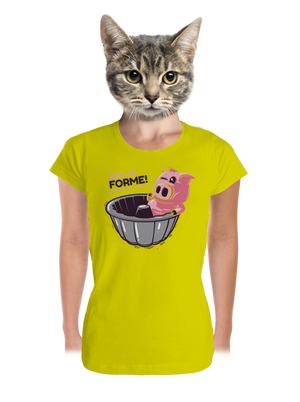 Vo forme dámske tričko prémium Lemon