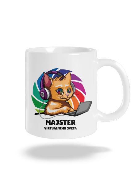 Majster virtuálneho sveta klasický hrnček White