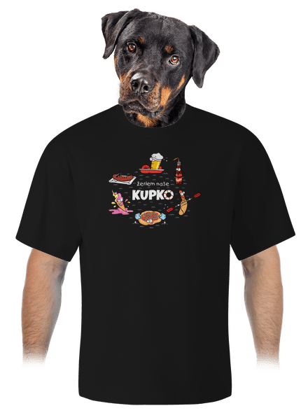 Slovenské kupko unisex tričko oversized Black