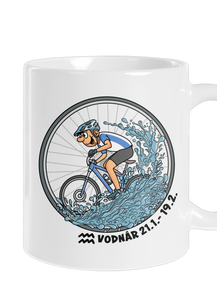 Cyklistický horoskop: Vodnár klasický hrnček White