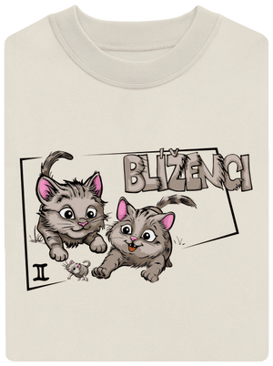 Mačací horoskop: Blíženci unisex mikina bez kapucne Off White