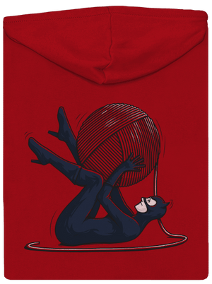 Catwoman pánska mikina na zips Red
