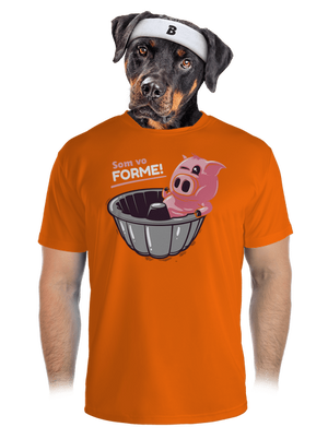 Vo forme pánske športové tričko Neon Orange