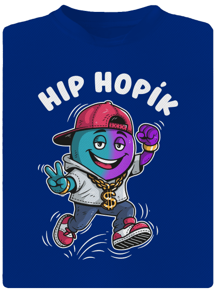 Hip Hopík pánske športové tričko Royal Blue Mal
