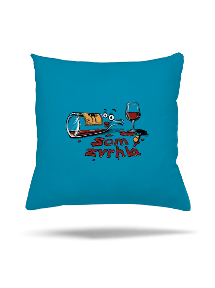 Zvrhlá vankúš Blue Turquoise
