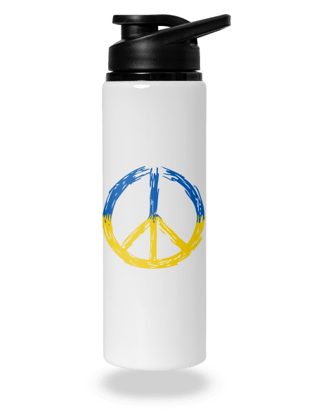 Ukrajina - Peace flaša na vodu White