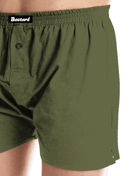 Bez potlače pánske trenky Khaki
