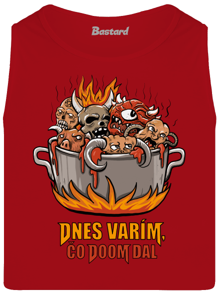 Čo Doom dal pánske tielko Red