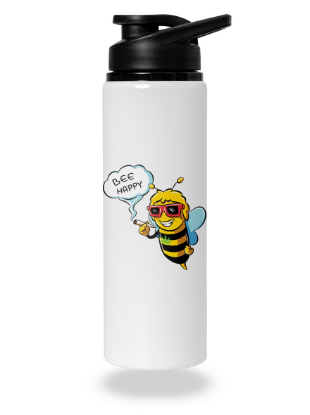 Bee happy flaša na vodu White