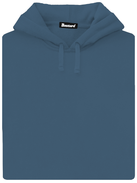 Bez potlače dámska mikina klokanka Denim