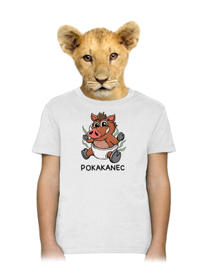 Pokakanec detské tričko White