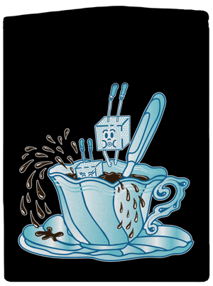 Cukroholik dámska mikina na zips Black