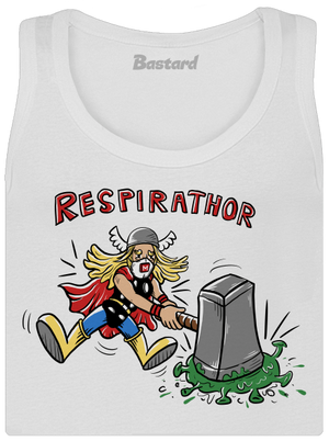 Respirathor dámske tielko klasické White