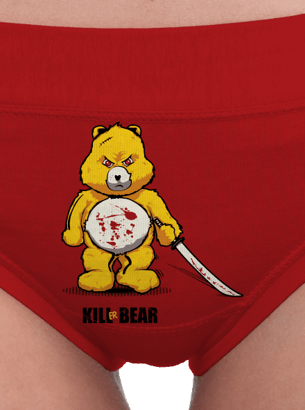 Killer bear dámske nohavičky Red Mal