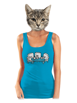 Nerozluční kamaráti dámske tielko klasické Blue Atol