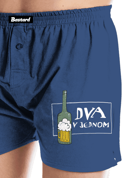 Dva v jednom pánske trenky Blue