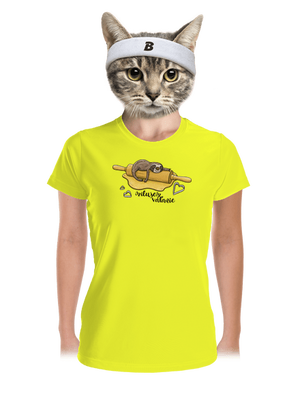 Milujem váľanie dámske športové tričko Neon Yellow