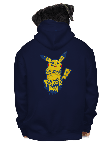 Pokérmon pánska mikina na zips Navy