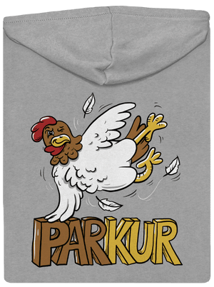 Parkur pánska mikina na zips Light Melange