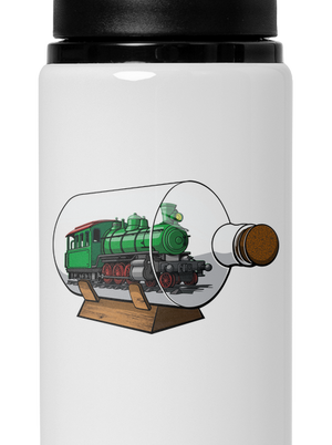 Lokomotíva vo fľaši flaša na vodu White