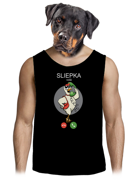 Sliepka volá pánske tielko Black