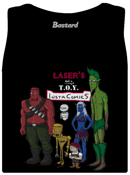 Laser's not a toy dámske tielko klasické Black