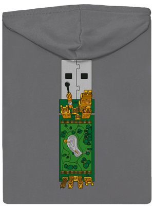 USB city dámska mikina na zips Steel Gray