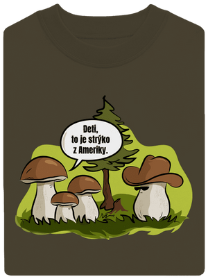 Strýko z Ameriky unisex mikina bez kapucne Urban Khaki