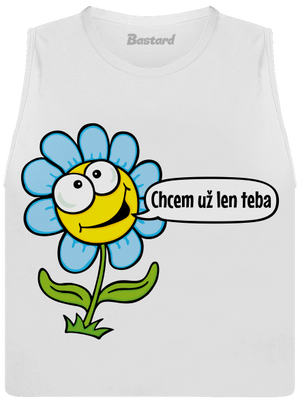 Chcem už len teba dámske tielko voľné White