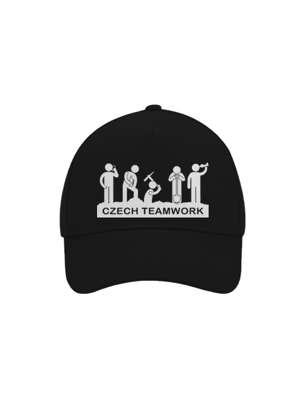 Czech Teamwork šiltovka baseballka Black