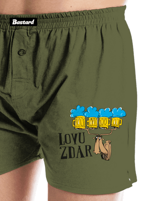 Lovu zdar pánske trenky Khaki